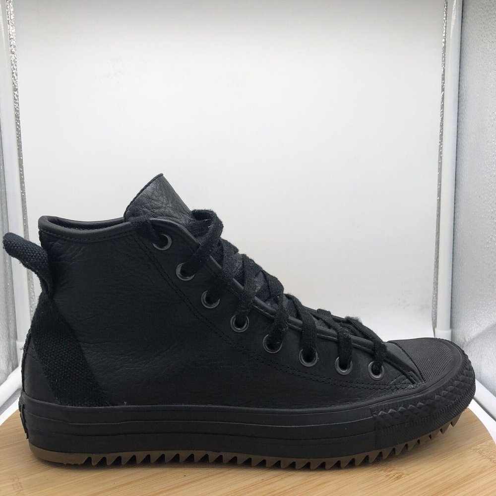 Converse Chuck Taylor Mens Size 8.5 Womens 10.5 High Top Black Sneakers Shoes